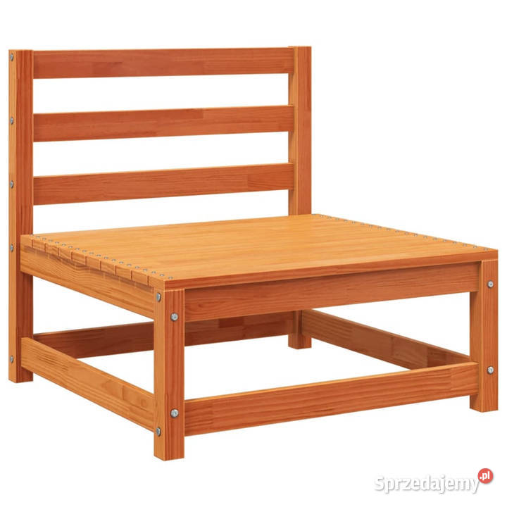 Sofa ogrodowa bez podłokietników z podnóżkiem