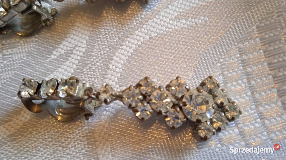 POSREBRZANE KLIPSY BOGATO ZDOBIONE CYRKONIAMI Piła sprzedam