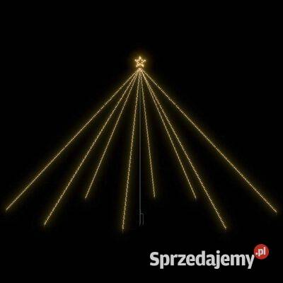 Choinka z lampek ułożonych w wodospad 800 diod mazowieckie Warszawa