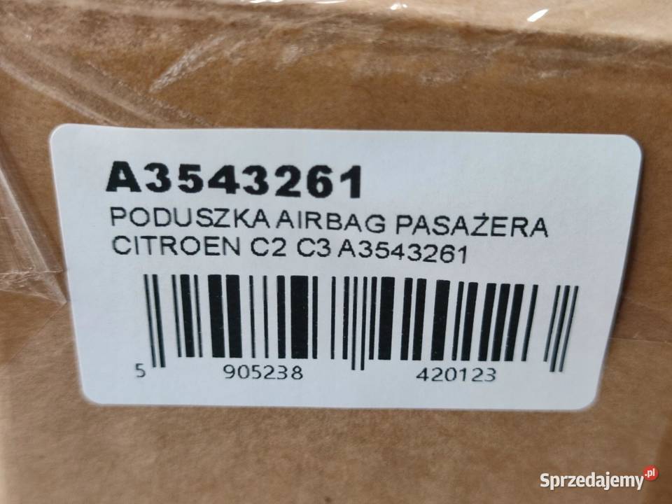PODUSZKA AIRBAG PASAŻERA CITROEN C2 C3 11