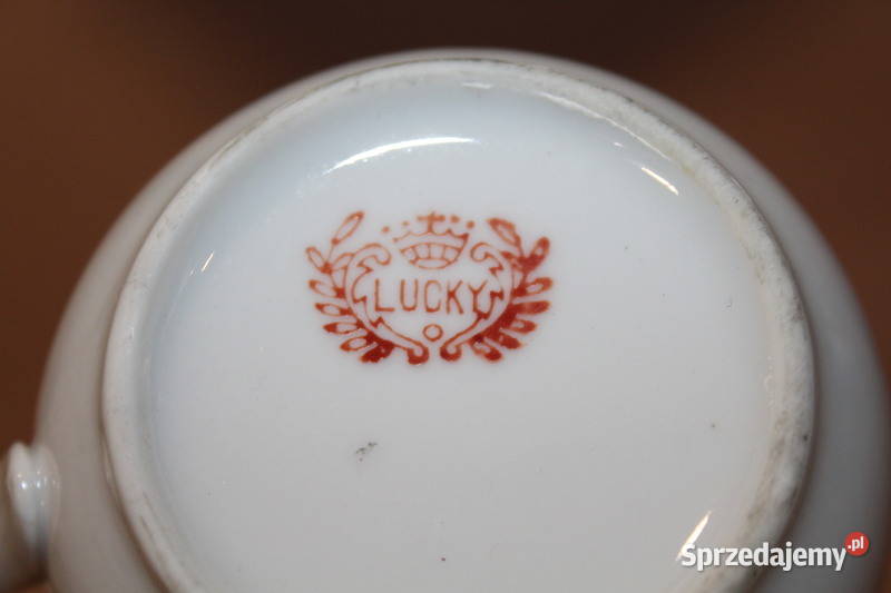 Porcelanowy mlecznik ręcznie malowany Lucky 1154 Szczecin sprzedam