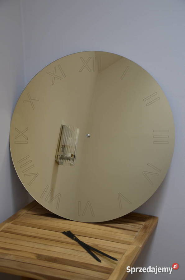 duży 60 włoski zegar ścienny glamour lustrzany lubelskie Zamość