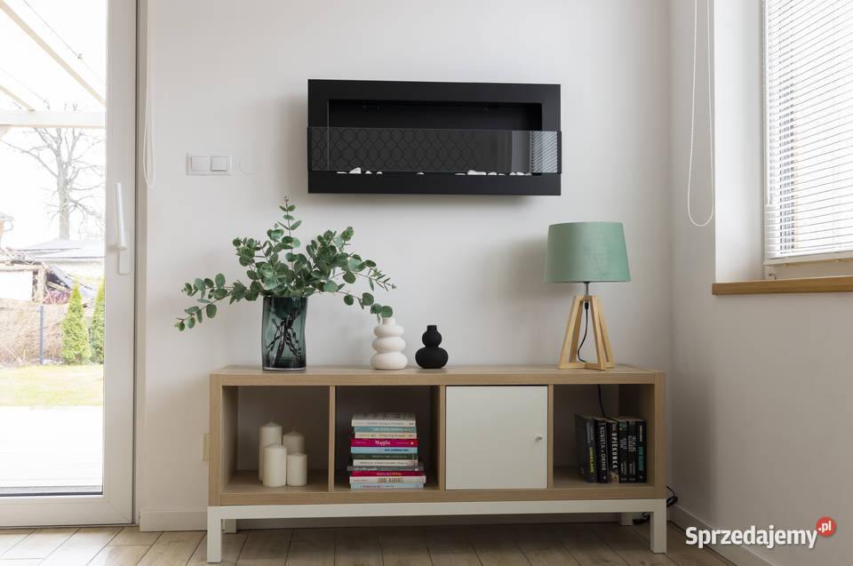 BIOKOMINEK BOX 900X400 CZARNY SZYBA Biokominek Biokominki mazowieckie Warka