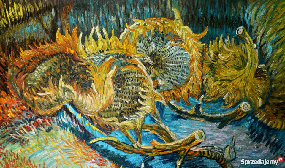 Obraz do pokoju dziennego Cztery słoneczniki van Warszawa