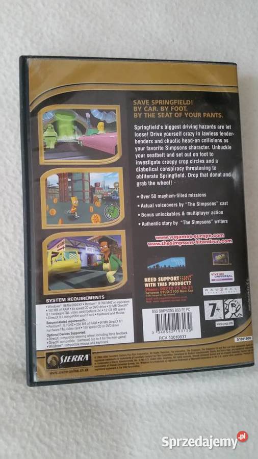 The Simpsons HIT RUN 20032004 PC CDROM przygodowe Komputerowe PC lubelskie