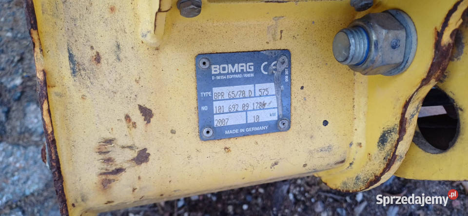 Zagęszczarka BOMAG BPR 6570 D 575 2007 r Izabelin
