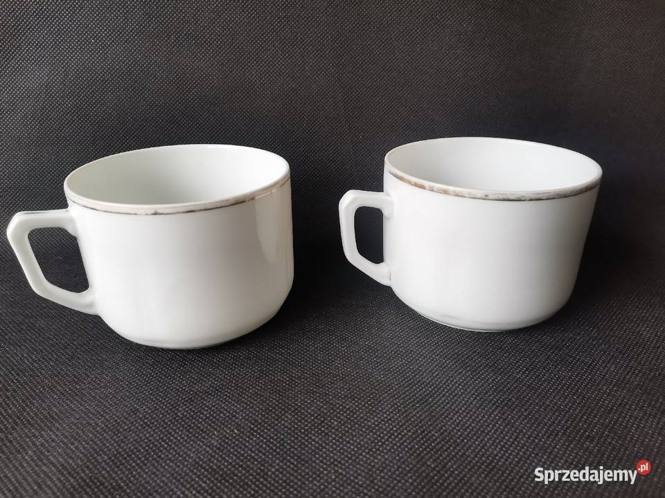 Stare przedwojenne 2 filiżanki porcelana Ćmielów Porcelana i szkło