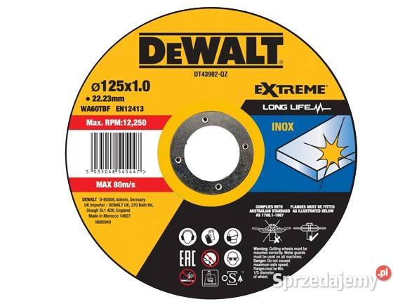 Szlifierka kątowa Stanley 850 W 230 V tarcza 125