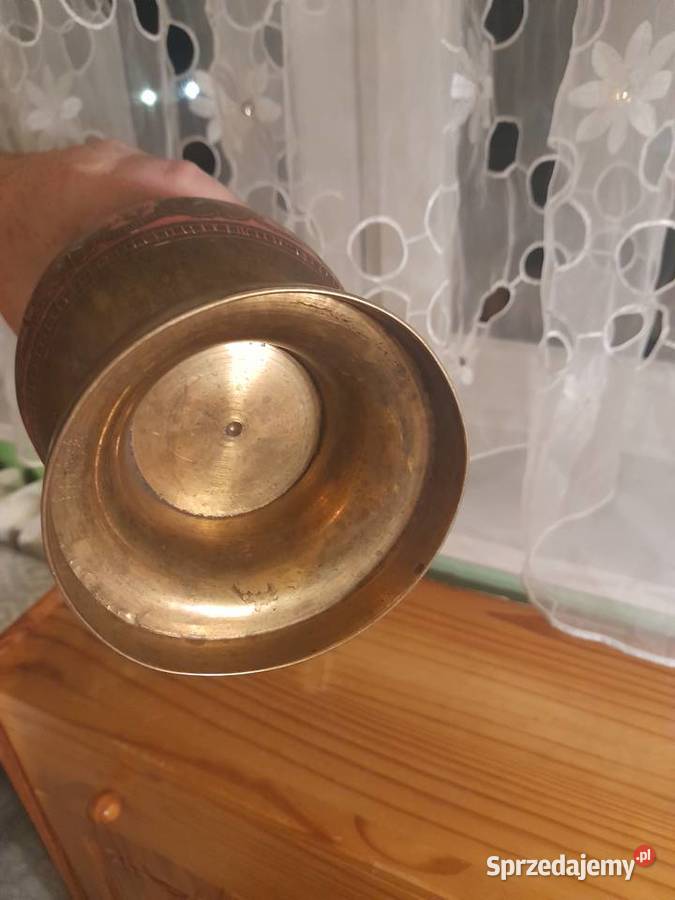Duży wazon mosiężny36 Kostrzyn nad Odrą sprzedam