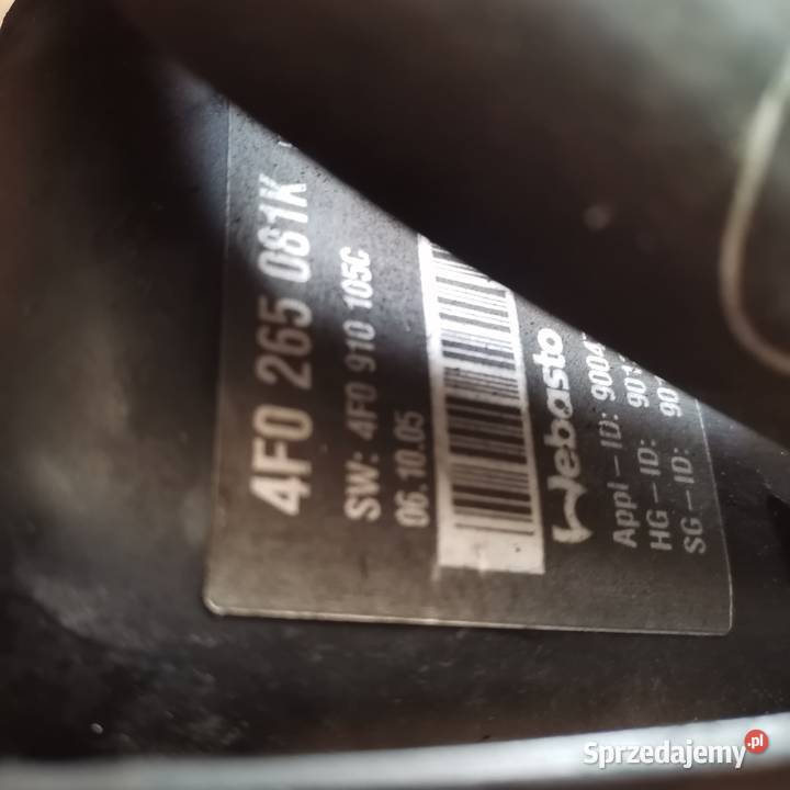 Audi Webasto thermo top v 4F0 265 081K Gubin sprzedam