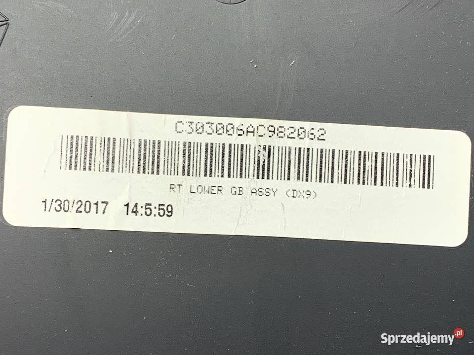 SCHOWEK PASAŻERA DODGE CARAVAN V Van minibus Schowki, półki podkarpackie