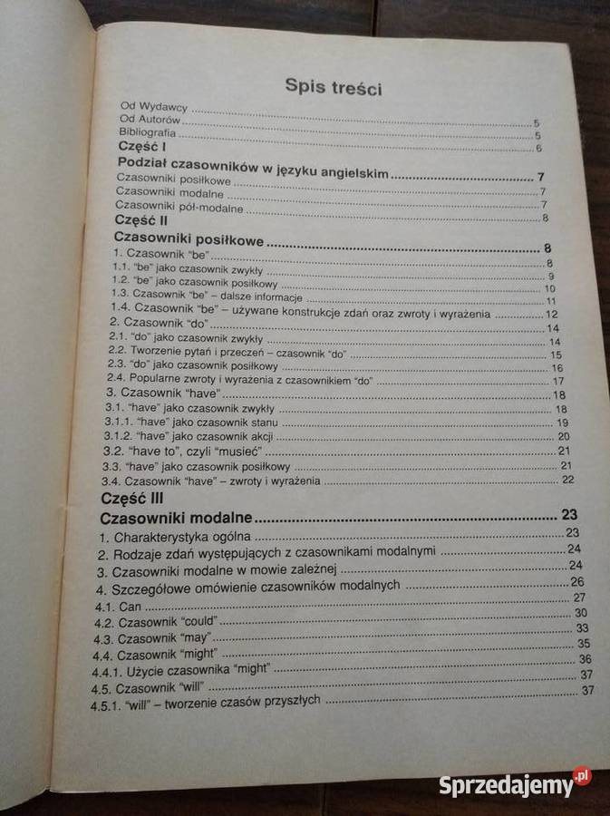 Czasowniki specjalne języka angielskiego Łódź