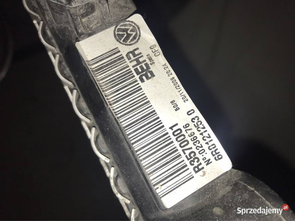 Chlodnica wody 6r01212530 seat vw Układ chłodzenia śląskie Kozy