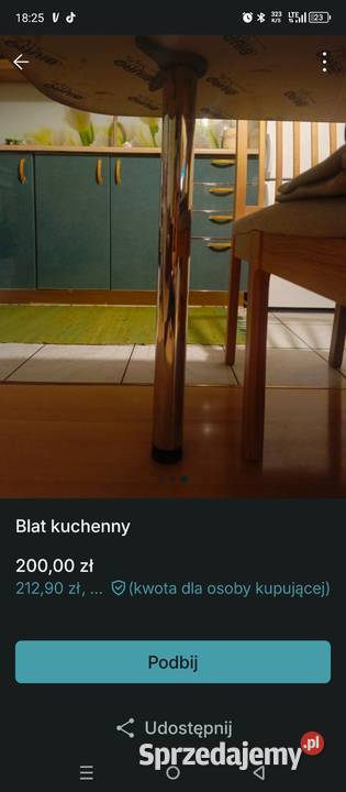 Blat kuchennystół Koło