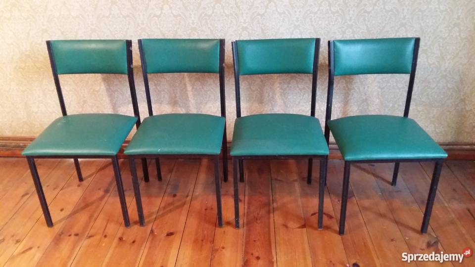 Komplet 4 krzeseł PRL model Warta eksport do ZSRR 033