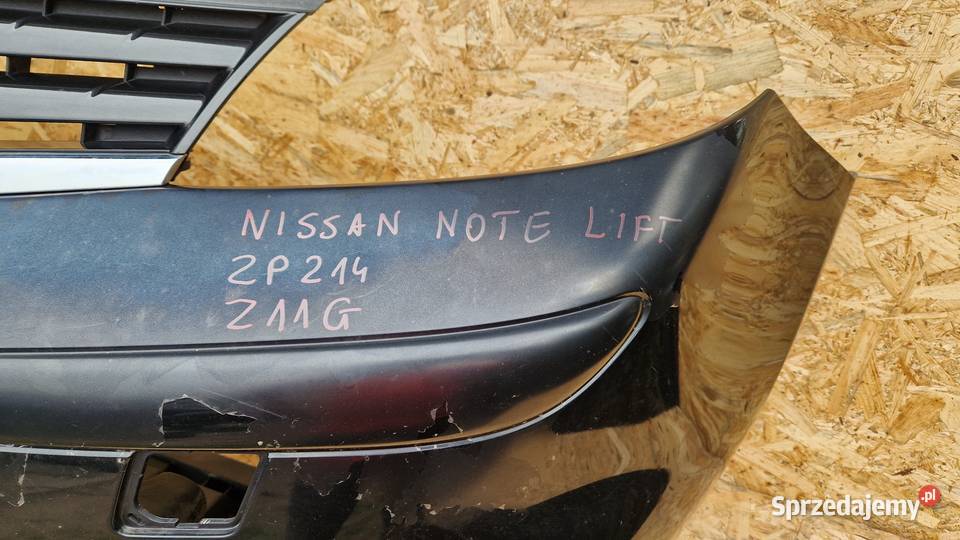 NISSAN NOTE LIFT ZDERZAK PRZÓD PRZEDNI KOD LAK Zderzaki wielkopolskie sprzedam