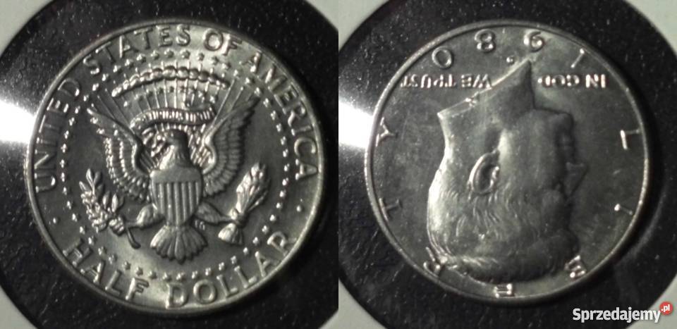 USA Half dollar 1979 1980 1981 piękne mennicze
