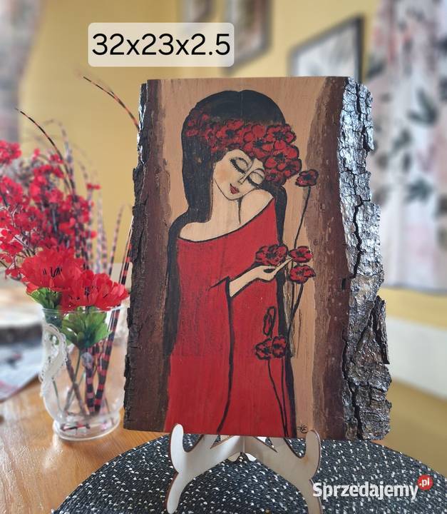 Obraz malowany ręcznieAnioł Strzyżów