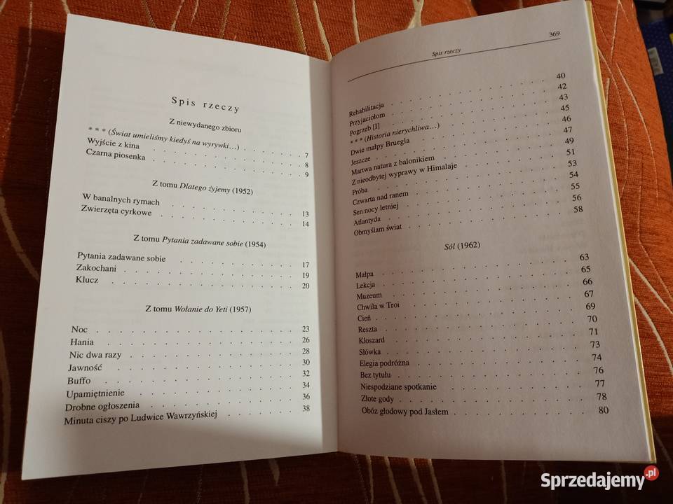 Wiersze wybrane Wisława Szymborska miękka wielkopolskie