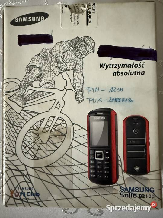 Telefon Komórkowy SAMSUNG Solid B2100 Czarny Czerwionka-Leszczyny sprzedam