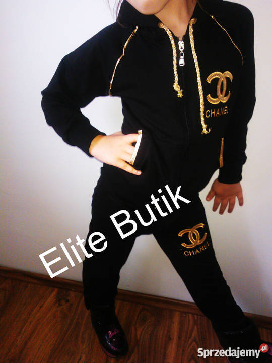 Dres Chanel dziewczynki czarny Gubin