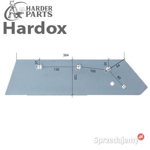 Lemiesz 300hektarów HARDOX 80521P części do Części zamienne Suwałki