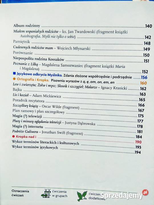 Czarowanie słowem 52 podręcznik polski Antykwariat Warszawa