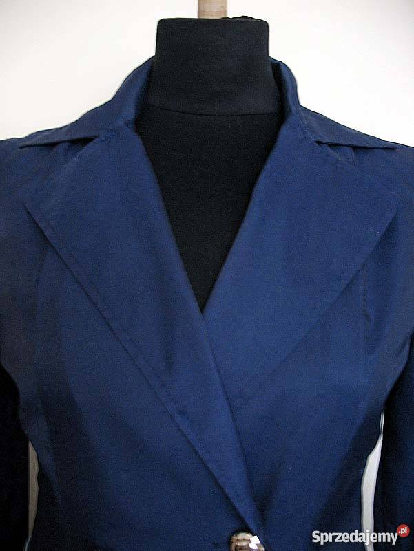 CIENKI PŁASZCZ TRENCZ 38 M biust 94 Bez wzoru Kurtki i płaszcze mazowieckie sprzedam