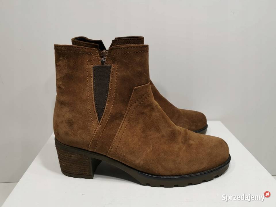 38 GABOR buty damskie botki brązowe zamsz na inna śląskie Szczerbice