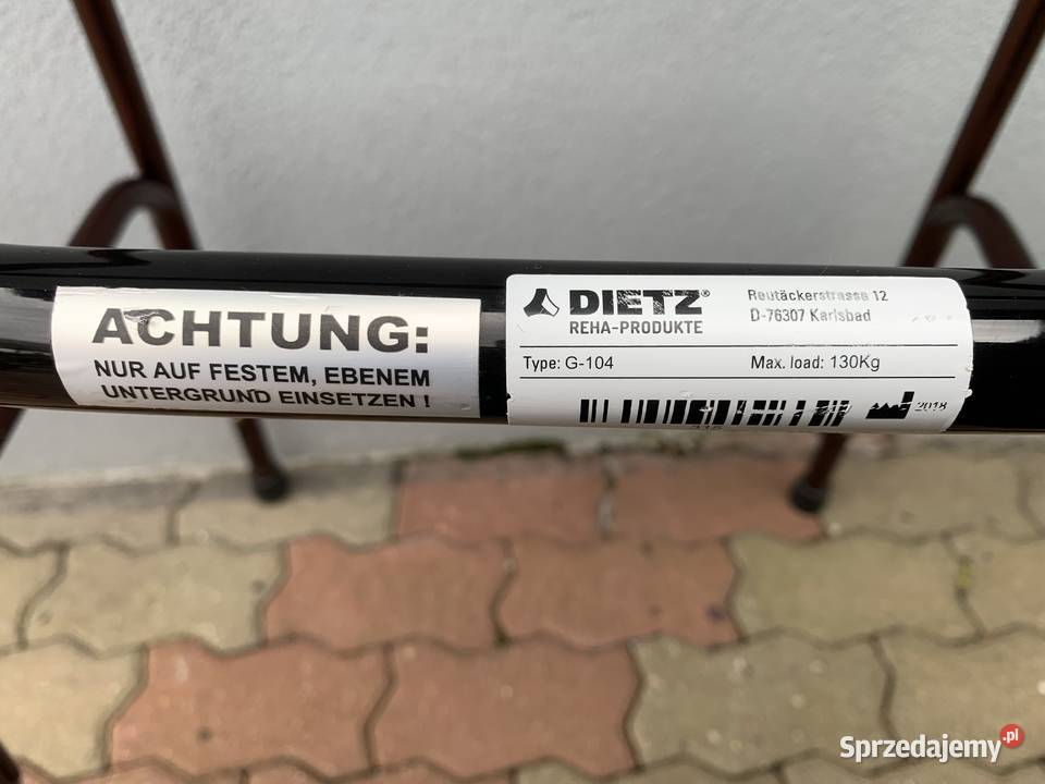 DIETZ NIEMIECKI BALKONIK CHODZIK KROCZĄCY Sprzęt rehabilitacyjny i ortopedyczny Kalety