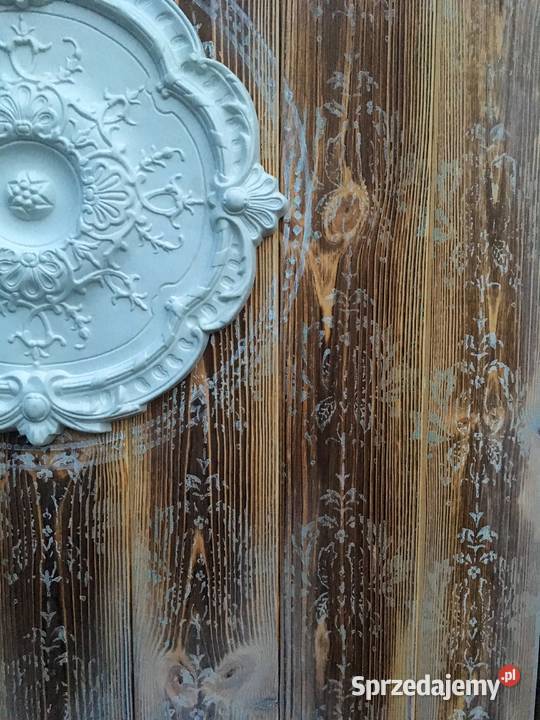 Obraz na drewnie efekt postarzenia sztukateria sprzedam