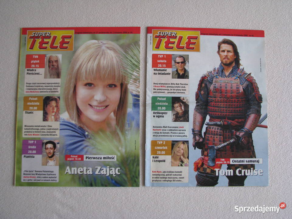 Super Tele gazeta program telewizyjny z 2006 r Rok wydania 2006 Brzegi sprzedam