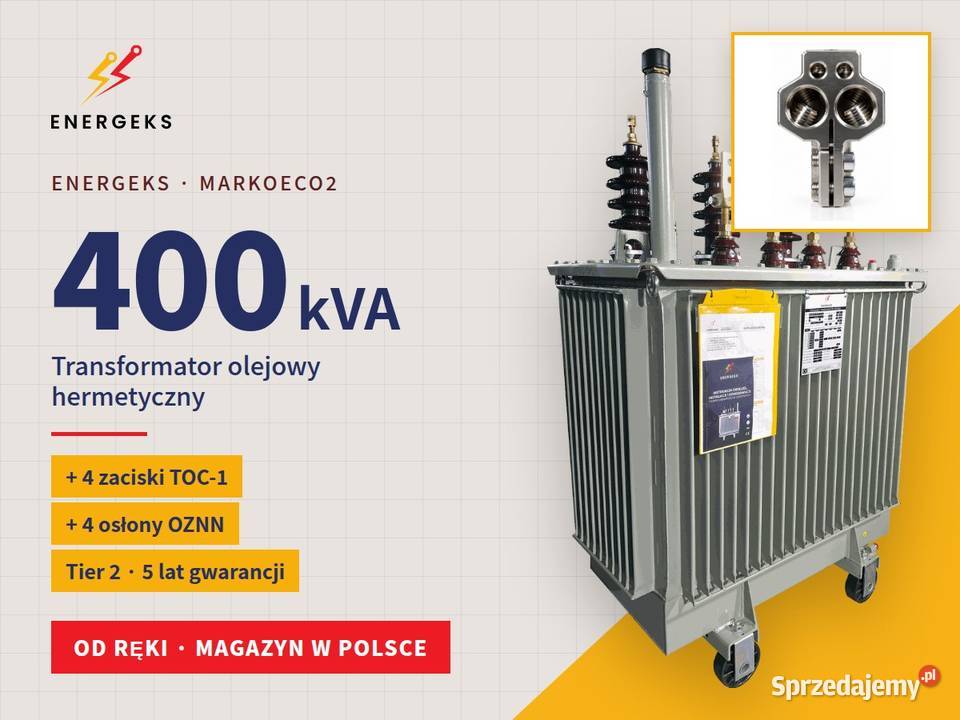 Transformator 400 kVA zaciski TOC1 i osłony