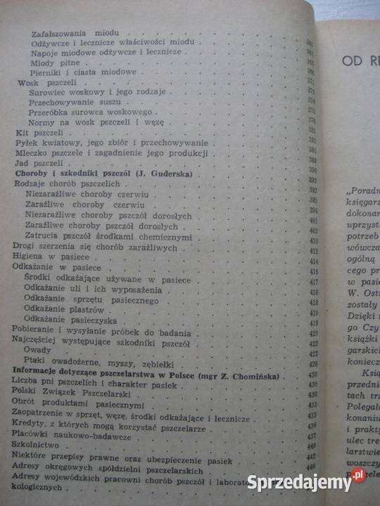 Poradnik pszczelarski i Choroby pszczół Sandomierz