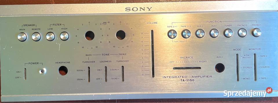 SONY TA 1150 płyta czołowa lubelskie sprzedam