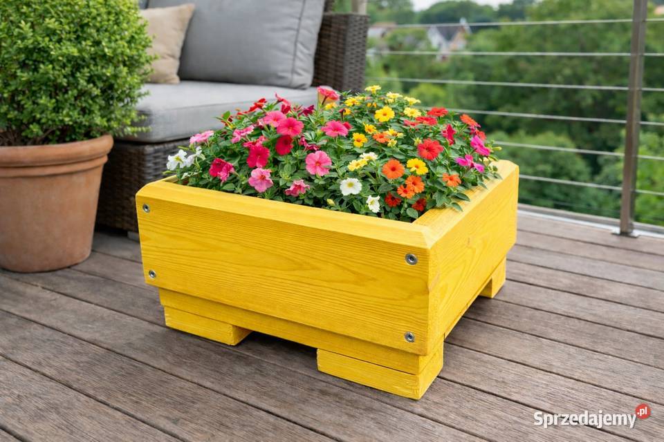 donica ogrodowa donice drewniana taras meble podkarpackie Rudnik nad Sanem