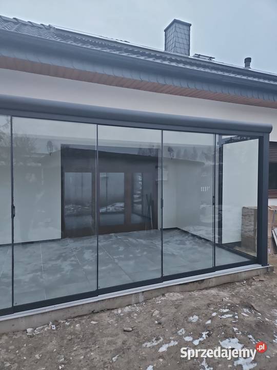 Szklane zadaszenie tarasu ogród letni sprzedam