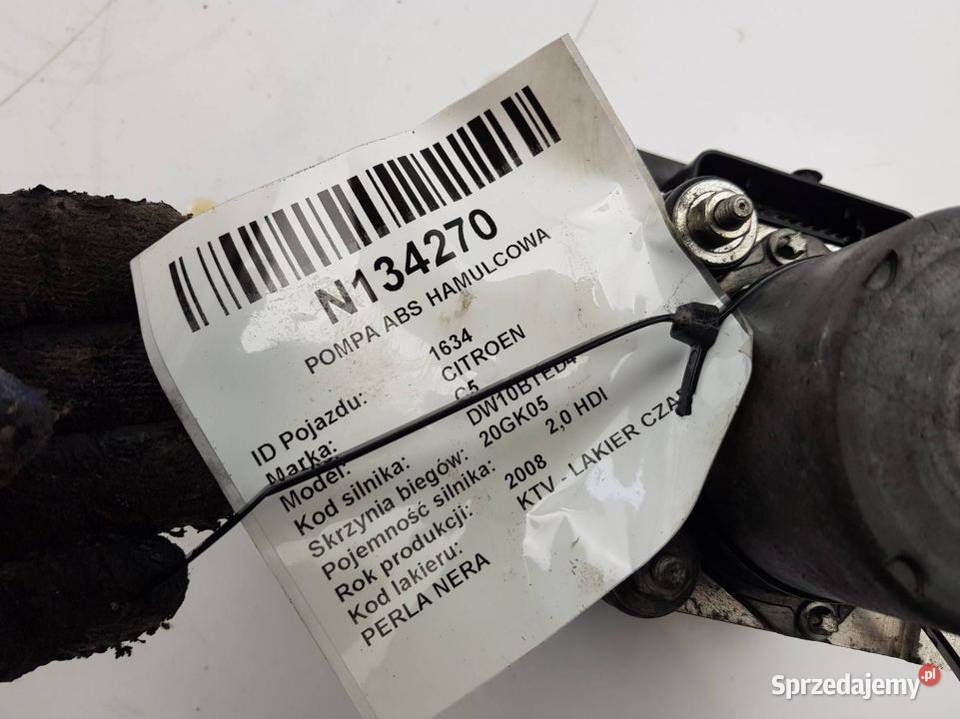 POMPA ABS HAMULCOWA 9663887780 CITROEN C5 III