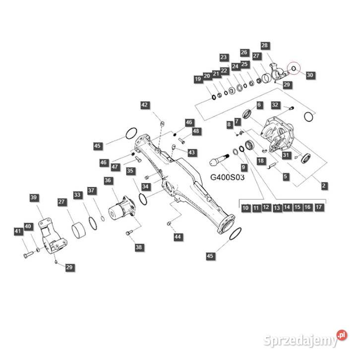 Oring 3940 x 310 mm LS MT350 LS MT360 S80204010 Tajęcina