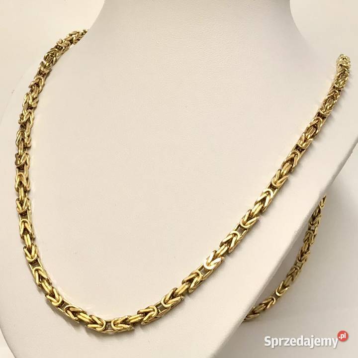 Złoty ŁAŃCUSZEK damski 14K KRÓLEWSKI cud 64 mazowieckie Warszawa