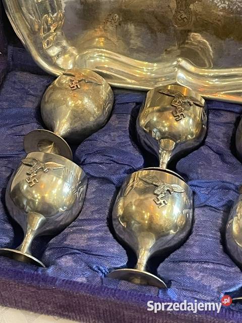 Niemiecki zestaw Wehrmachtu z kantyny tacka i 6