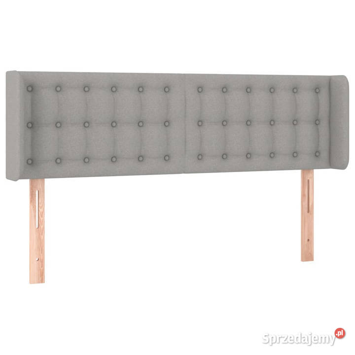 Zagłówek uszak jasnoszary 147x16x7888 tkanina mazowieckie Warszawa