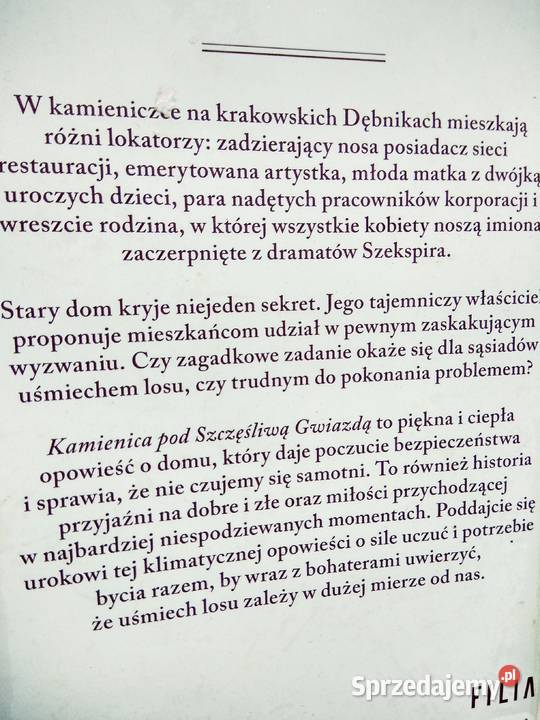 Krawczyk Kamienica pod szczęśliwą książki outlet Warszawa