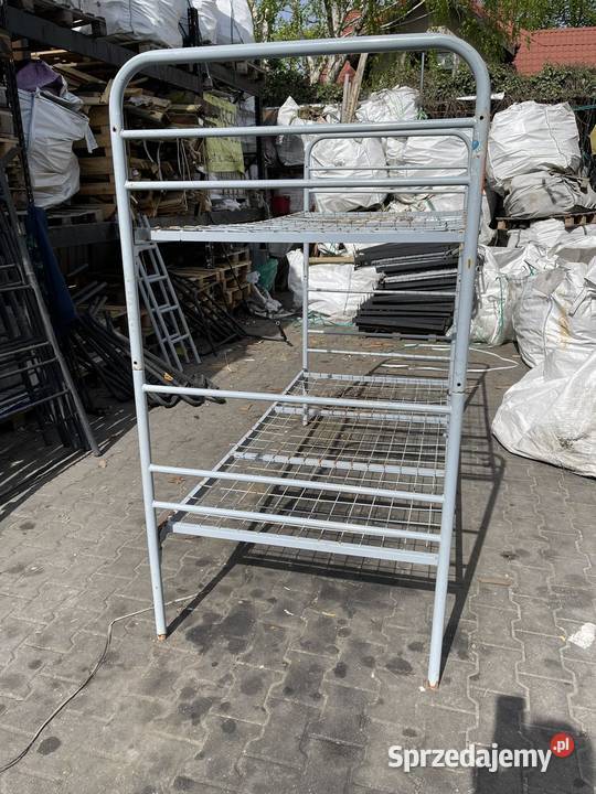łóżka piętrowe i pojedyncze metalowe z materacem 90cm Meble Żyrardów
