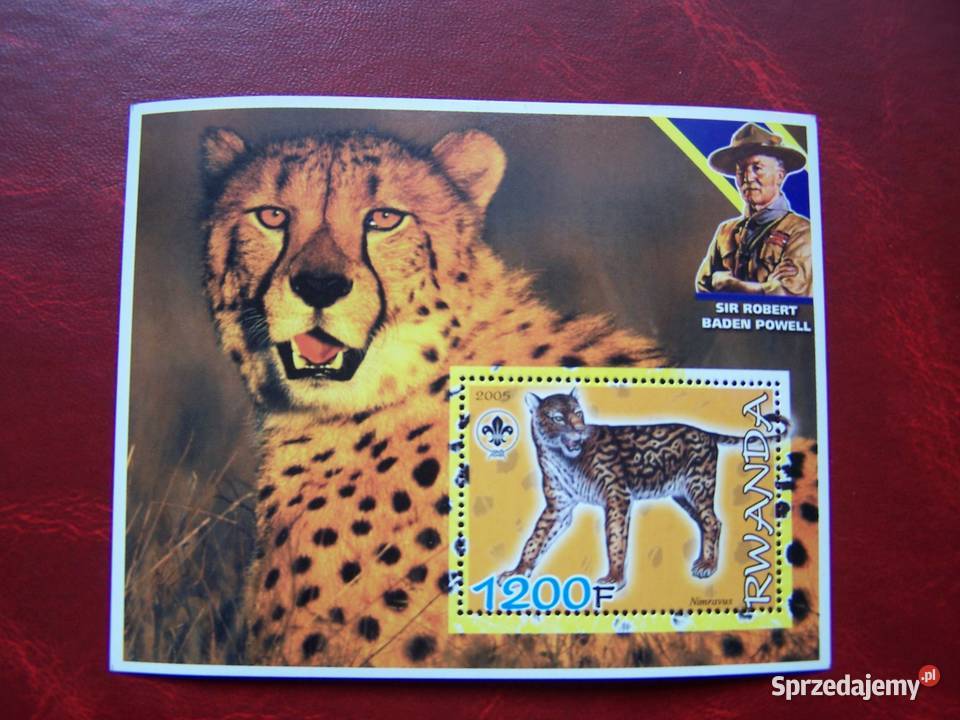 Rwanda 2005 MNH Fauna Dzikie Koty Sir R Baden Tychy