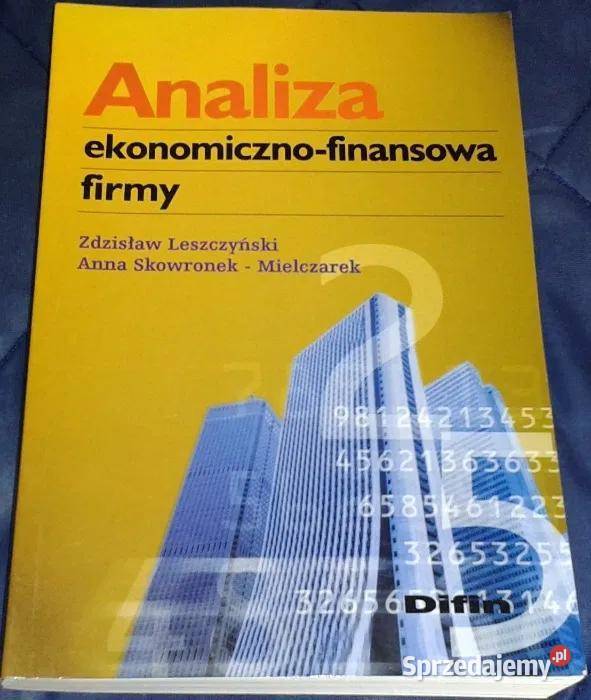 Analiza ekonomicznofinansowa firmy Z Leszczyński Rok wydania 2000 Pozostałe lubelskie Chełm