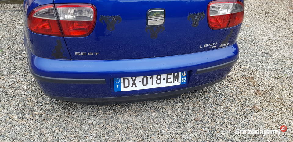 Zderzak tył seat leon LS5N niebieski zderzaki Krosno