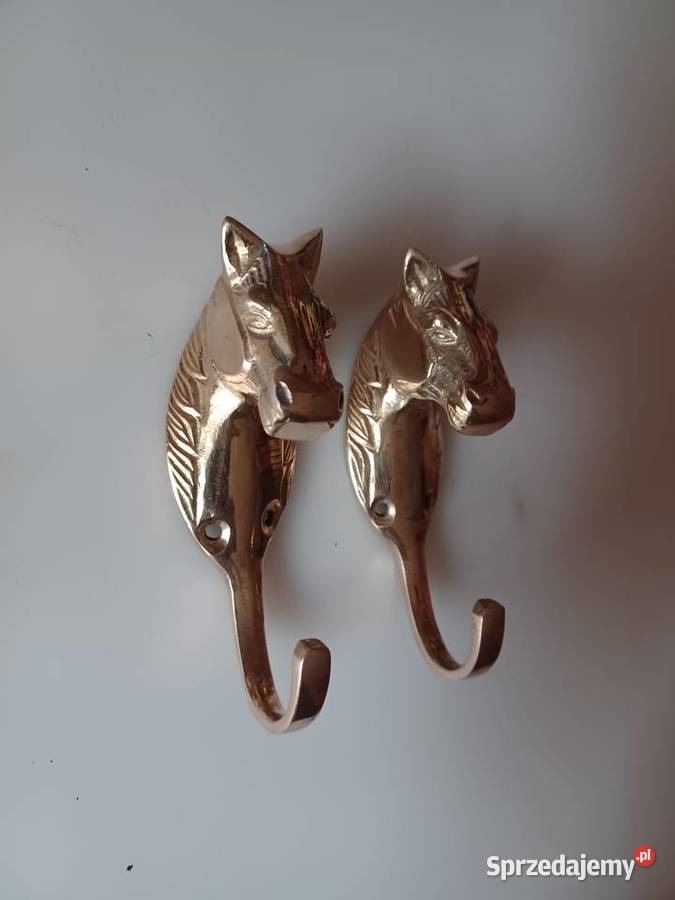Mosiężny masywny wieszak koń Kolekcja sprzedam