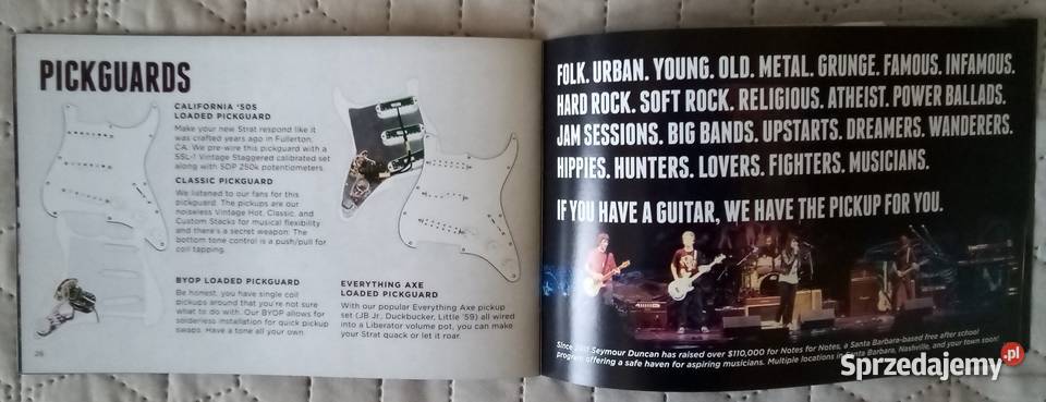 Seymour Duncan 2013 katalog przetworników Kępice