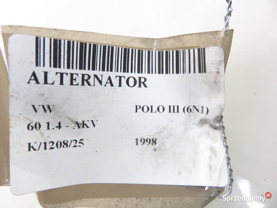 ALTERNATOR VW POLO III 6N 14 AKV 037903023C